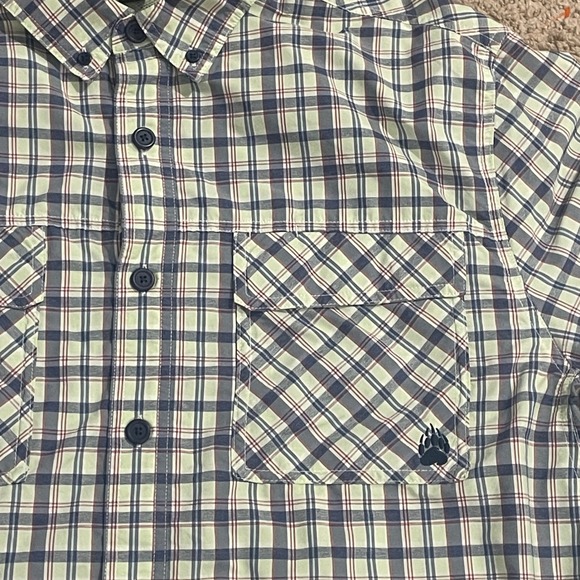 Alaskan Hardgear Vented Plaid Button-Down Shirt Men's XL Outdoor Work Fishing - Picture 5 of 10